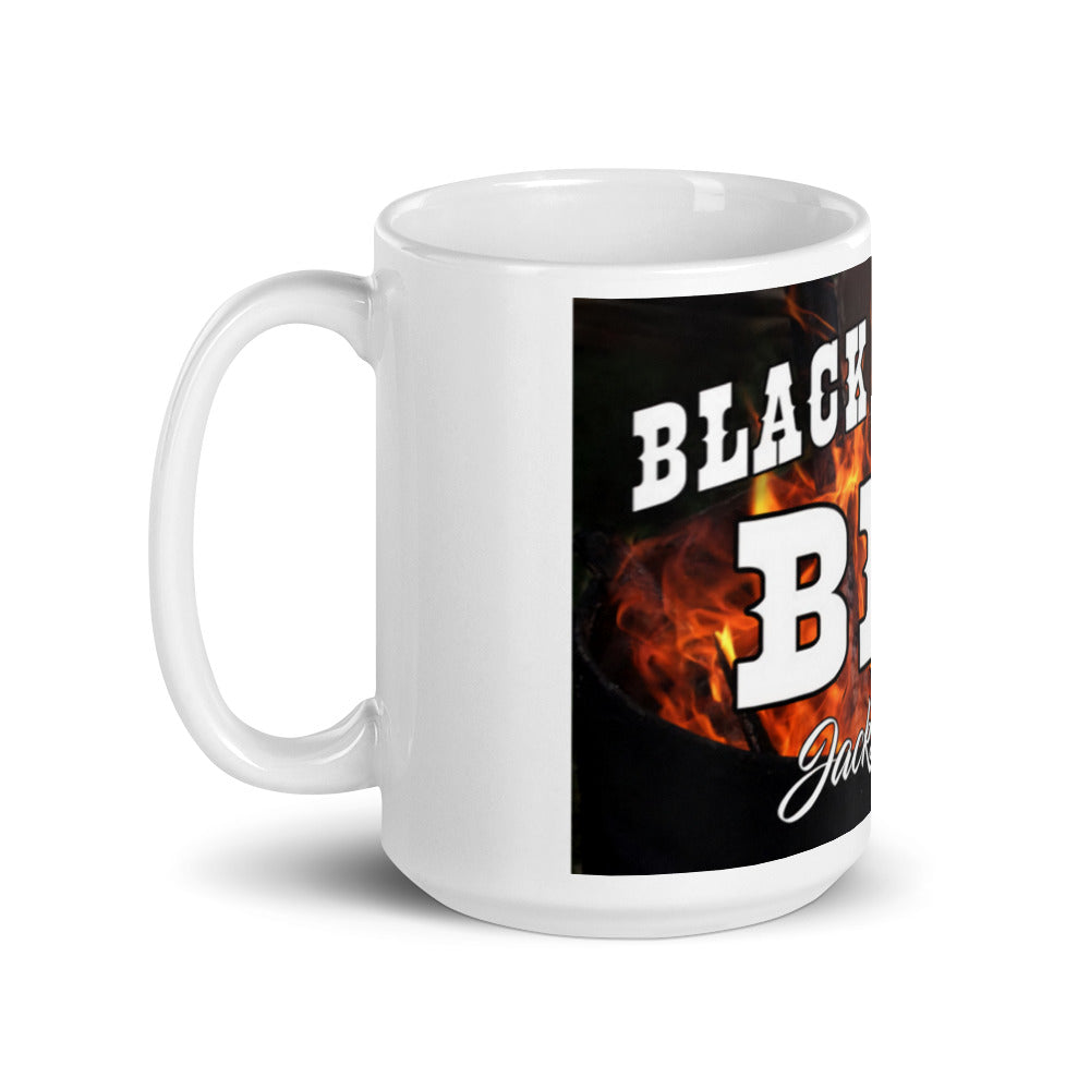 White glossy mug
